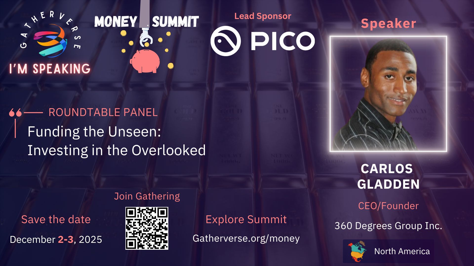Honored to Speak at the GatherVerse Money Summit 2025